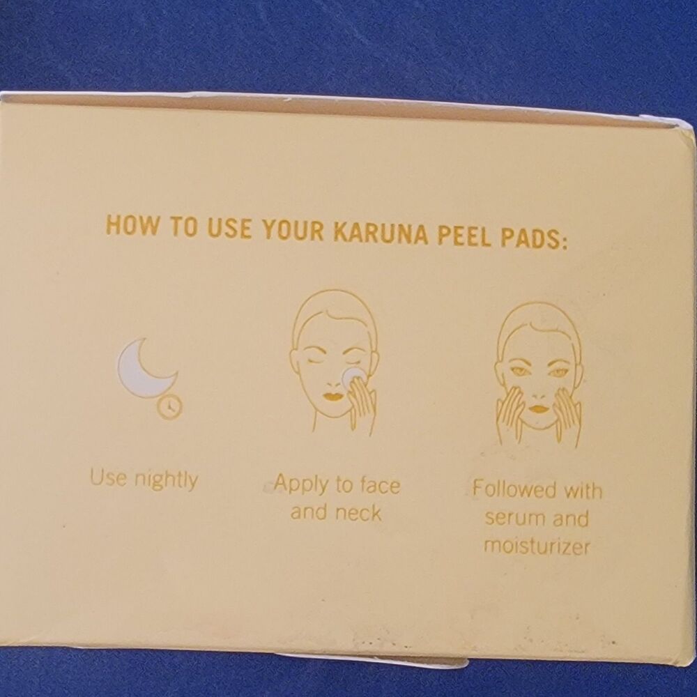 Karuna Kombucha Peel Pads 30 Ct Exfoliating Brighten Face Wipes NEW MSRP $38 - Picture 8 of 13